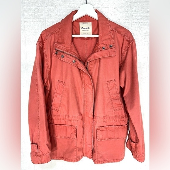 Madewell prospect jacket in spiced rose color size M - Picture 2 of 16